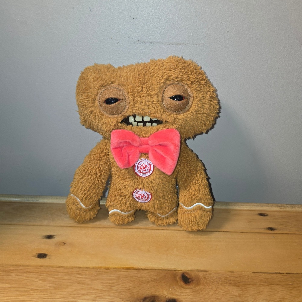 Zuru Fuggler Funny Ugly Monster Gingerbear Plush Brown Gingerbread Teeth 2024